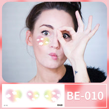 Load image into Gallery viewer, Waterproof Face Tattoo Stickers Heart Freckles Carnival Party Makeup Music Festival Disposable Color Makeup Face Tattoo Stickers
