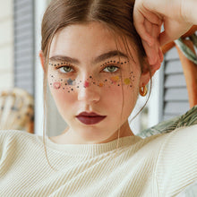 Load image into Gallery viewer, Waterproof Face Tattoo Stickers Heart Freckles Carnival Party Makeup Music Festival Disposable Color Makeup Face Tattoo Stickers
