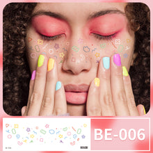 Load image into Gallery viewer, Waterproof Face Tattoo Stickers Heart Freckles Carnival Party Makeup Music Festival Disposable Color Makeup Face Tattoo Stickers
