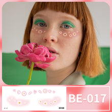 Load image into Gallery viewer, Waterproof Face Tattoo Stickers Heart Freckles Carnival Party Makeup Music Festival Disposable Color Makeup Face Tattoo Stickers
