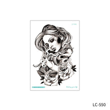 Load image into Gallery viewer, Waterproof Sweat-proof Flower Arm Tattoo Stickers for Men and Women's Personality Large Flower Arm Disposable Tattoo Stickers
