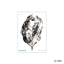Load image into Gallery viewer, Waterproof Sweat-proof Flower Arm Tattoo Stickers for Men and Women's Personality Large Flower Arm Disposable Tattoo Stickers
