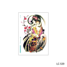Load image into Gallery viewer, Waterproof Sweat-proof Flower Arm Tattoo Stickers for Men and Women's Personality Large Flower Arm Disposable Tattoo Stickers
