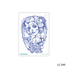 Load image into Gallery viewer, Waterproof Sweat-proof Flower Arm Tattoo Stickers for Men and Women's Personality Large Flower Arm Disposable Tattoo Stickers
