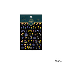 Load image into Gallery viewer, 5D Relief Nail Sticker Creative Tulips Light and Thin Fashion Transparent Nail Enhancement Sticker Back Glue Nail Sticker
