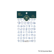 Load image into Gallery viewer, Transparent Relief Nail Sticker Creative Bear Light and Thin Fashion Nail Enhancement Sticker Back Glue Nail Sticker
