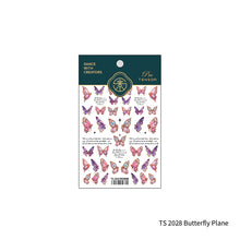 Load image into Gallery viewer, Transparent Relief Nail Sticker Creative Peach Butterfly Light and Thin Fashion Nail Enhancement Sticker Back Glue Nail Sticker
