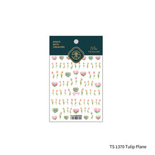 Load image into Gallery viewer, Relief and Planar Nail Sticker Spring Tulip Flower Field Light and Thin Fashion Nail Enhancement Sticker Back Glue Nail Sticker
