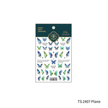 Load image into Gallery viewer, Spring Butterfly Nail Sticker Relief and Planar Light and Thin Fashion Nail Enhancement Sticker Back Glue Nail Sticker
