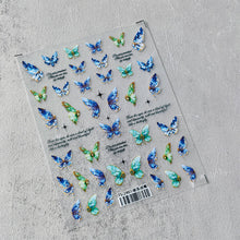 Load image into Gallery viewer, Spring Butterfly Nail Sticker Relief and Planar Light and Thin Fashion Nail Enhancement Sticker Back Glue Nail Sticker
