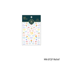 Load image into Gallery viewer, Cute Bear Flower Nail Sticker Relief and Planar Light and Thin Fashion Nail Enhancement Sticker Back Glue Nail Sticker
