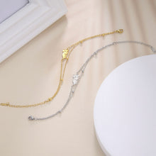Load image into Gallery viewer, Cute Animal Cat Double-layer Bracelet for Women Titanium Steel Cat Charm Bead Chain Bracelet Trend Jewelry Valentine Gift
