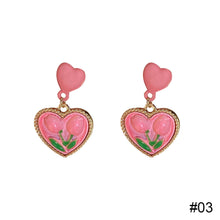 Load image into Gallery viewer, Tulip Necklace Earrings Flower Love Pearl Necklace Collarbone Chain Sweet Versatile Necklace Earrings Jewelry
