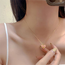 Load image into Gallery viewer, Tulip Necklace Earrings Flower Love Pearl Necklace Collarbone Chain Sweet Versatile Necklace Earrings Jewelry
