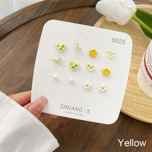 Load image into Gallery viewer, Exquisite Small Tulip Flower One-week Earring Set Temperamental Simple Ear Studs Alloy Earrings Jewelry for Women

