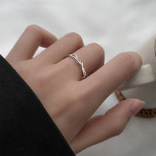 Load image into Gallery viewer, Simple Fashion Line Ring Opening Adjustable Geometric Alloy Ring Niche Jewelry Accessory for Women
