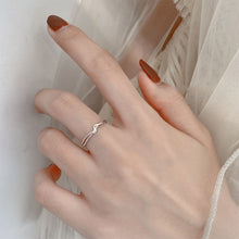 Load image into Gallery viewer, Simple Fashion Line Ring Opening Adjustable Geometric Alloy Ring Niche Jewelry Accessory for Women
