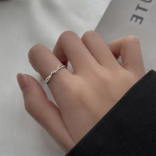Load image into Gallery viewer, Simple Fashion Line Ring Opening Adjustable Geometric Alloy Ring Niche Jewelry Accessory for Women
