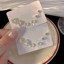 Load image into Gallery viewer, 6pcs/set Colorful Love Earrings Set Alloy Niche Ear Studs Temperamental Versatile Earrings Jewelry Accessories
