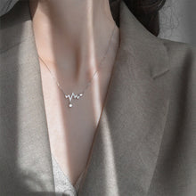 Load image into Gallery viewer, Heartbeat Pendant Necklace Niche Personalized Collarbone Chain Alloy Necklace Jewelry Accessory for Women
