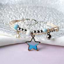 Load image into Gallery viewer, Fashion Versatile Alloy Pendant Bracelet Adjustable Creative Butterfly Star Moon Ceramic Beaded Bracelet Women Jewelry
