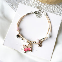 Load image into Gallery viewer, Fashion Versatile Alloy Pendant Bracelet Adjustable Creative Butterfly Star Moon Ceramic Beaded Bracelet Women Jewelry
