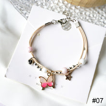 Load image into Gallery viewer, Fashion Versatile Alloy Pendant Bracelet Adjustable Creative Butterfly Star Moon Ceramic Beaded Bracelet Women Jewelry
