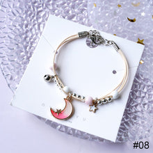 Load image into Gallery viewer, Fashion Versatile Alloy Pendant Bracelet Adjustable Creative Butterfly Star Moon Ceramic Beaded Bracelet Women Jewelry
