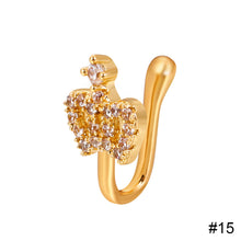 Load image into Gallery viewer, Non-perforated U-shaped Nose Clip Star Love Crown Nose Ring Fashion Creative Nasal Ornament Jewelry Accessory
