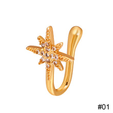 Load image into Gallery viewer, Non-perforated U-shaped Nose Clip Star Love Crown Nose Ring Fashion Creative Nasal Ornament Jewelry Accessory
