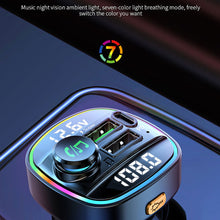 Load image into Gallery viewer, Bluetooth 5.0 FM Transmitter Handsfree Car Radio Modulator MP3 Player With 22.5W USB Super Quick Charge Adapter for Car
