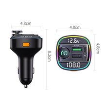 Load image into Gallery viewer, Bluetooth 5.0 FM Transmitter Handsfree Car Radio Modulator MP3 Player With 22.5W USB Super Quick Charge Adapter for Car
