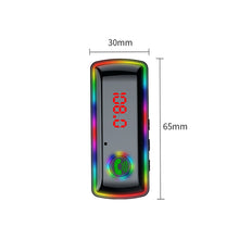 Load image into Gallery viewer, F11 Car Bluetooth 5.0 FM Transmitter Car Charger Fast Charging Card Bluetooth Player Receiver U Disk With Atmosphere Lamp
