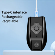 Load image into Gallery viewer, Rechargeable Wireless Bluetooth-compatible Remote Control for Smartphones Camera Shutter Release for Photos Selfies Page Turning

