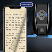 Load image into Gallery viewer, Rechargeable Wireless Bluetooth-compatible Remote Control for Smartphones Camera Shutter Release for Photos Selfies Page Turning
