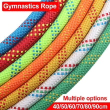 Load image into Gallery viewer, 14MM Yoga Competition Jump Rope Training Exercise Fitness Indoor Outdoor Artistic Gymnastics Rainbow Colour Gymnastics Rope
