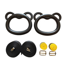 Load image into Gallery viewer, Gym Ring With Adjustable Straps Buckles Indoor Fitness Gymnastics Rings Non-Slip Bear Load 200KG Exercise Rings
