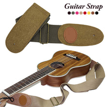 Load image into Gallery viewer, Nylon Guitar Strap Cowhide Head Electric Guitar Folk Guitar Acoustic Guitar Universal Adjustable Guitar Strap
