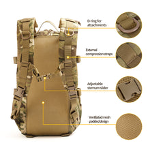Load image into Gallery viewer, Outdoor Men Molle Hiking Travel Hydration Climbing Hunting Shoulder Bike Bags Tactical Cycling Camping Backpack Military Bag
