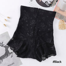 Load image into Gallery viewer, Lace High Waist Zipper Buckle Abdominal Compression Pants Postpartum Shaping Slim Waist Hip Lifting Shaping Panties
