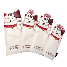 Load image into Gallery viewer, Cat Head Golf Club Wooden Rod Push Rod Protective Cover Pu Leather Anti-Fouling And Waterproof Cover
