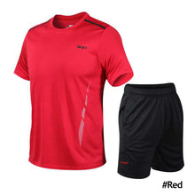 Load image into Gallery viewer, Sports Suit Men's Summer Speed Dry Running Clothes Gym Fitness Short Sleeve Breathable Thin Style Large Size Leisure Suit M-5Xl
