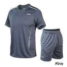 Load image into Gallery viewer, Sports Suit Men's Summer Speed Dry Running Clothes Gym Fitness Short Sleeve Breathable Thin Style Large Size Leisure Suit M-5Xl
