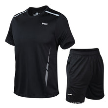 Load image into Gallery viewer, Sports Suit Men's Summer Speed Dry Running Clothes Gym Fitness Short Sleeve Breathable Thin Style Large Size Leisure Suit M-5Xl
