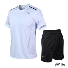 Load image into Gallery viewer, Sports Suit Men's Summer Speed Dry Running Clothes Gym Fitness Short Sleeve Breathable Thin Style Large Size Leisure Suit M-5Xl
