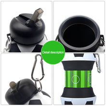 Load image into Gallery viewer, Outdoor Sports Spherical Silicone Folding Kettle Sport Ball Soccer Basketball Baseball Tennis Water Bottle Portable Fall And Leak Proof Children's Water Bottle
