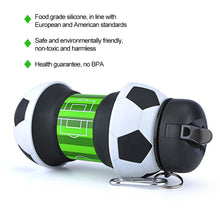 Load image into Gallery viewer, Outdoor Sports Spherical Silicone Folding Kettle Sport Ball Soccer Basketball Baseball Tennis Water Bottle Portable Fall And Leak Proof Children's Water Bottle
