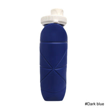 Load image into Gallery viewer, Creative Silicone Folding Water Bottle Outdoor Sports Fitness Cycling Travel Portable Foldable Retractable Portable Cup 600ML
