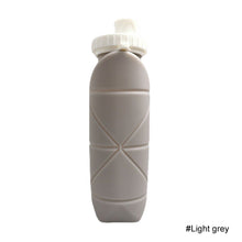 Load image into Gallery viewer, Creative Silicone Folding Water Bottle Outdoor Sports Fitness Cycling Travel Portable Foldable Retractable Portable Cup 600ML
