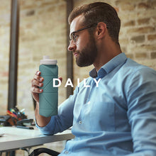 Load image into Gallery viewer, Creative Silicone Folding Water Bottle Outdoor Sports Fitness Cycling Travel Portable Foldable Retractable Portable Cup 600ML
